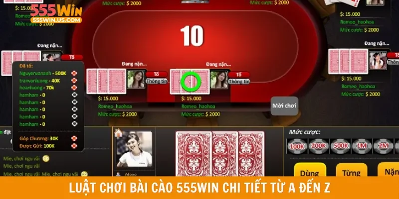 Luật chơi bài cào 555win chi tiết từ a đến z